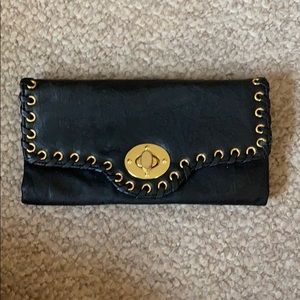 Black and gold clutch